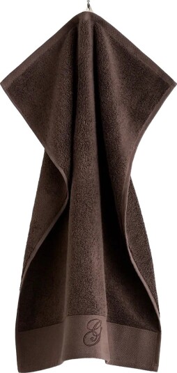 Gant Embroidery Towel 50X70 - DEEP BROWN - 50X70