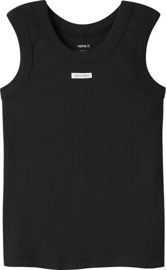 Name It Topp Rib NkfFlyra Black Name It 7 8 år 122 128 Singlet Svart