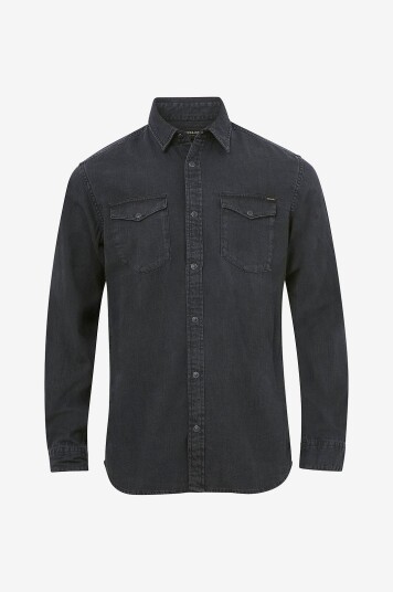 Jack & Jones - Denimskjorte jjeSheridan Shirt - Svart