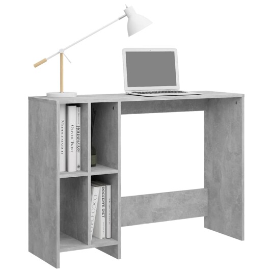 vidaXL Laptopbord betonggrå 102,5x35x75 cm sponplater