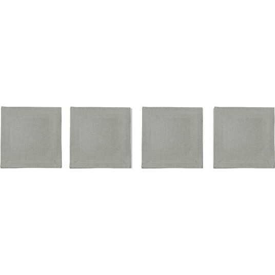 Diyti Plain Glassunderlag 10x10 cm 4 pk Grå