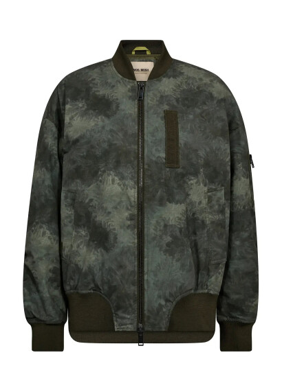 MOS MOSH Mmruby Print Bomber Jacket - Khaki green - XS MOS MOSH Mmruby Print Bomber Jacket - Khaki green - XS