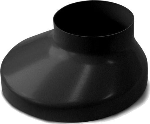 Plastmo kumkrage Ø90x150mm, sort black