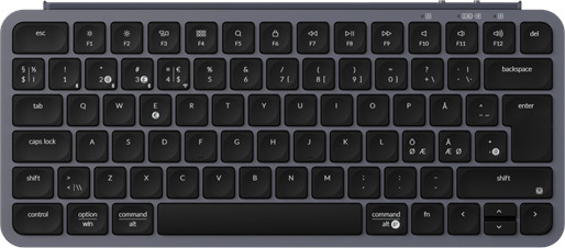 Keychron B1 Pro Trådløst 75% Tastatur Nordisk - Space Grey