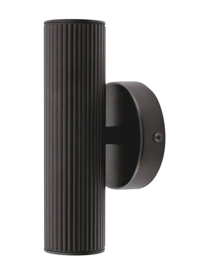 Globen Lighting Wall Lamp Hubble Up/Down Ip44 Facade Lighting Black Black 10X10X21CM