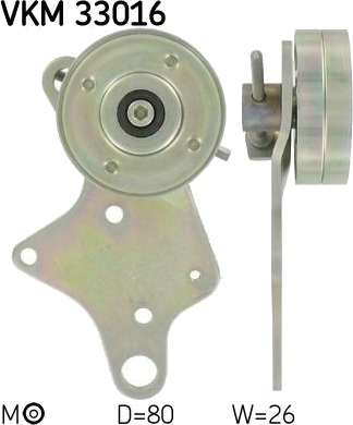 Strammehjul, kilerem SKF VKM 33016 Strammehjul, kilerem SKF VKM 33016