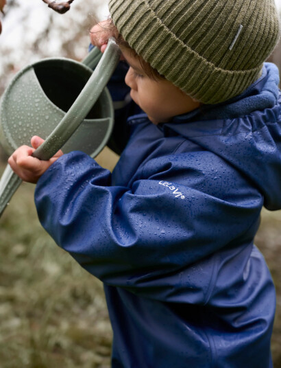 CeLaVi Rainwear Suit W. Fleece - Blue - 70