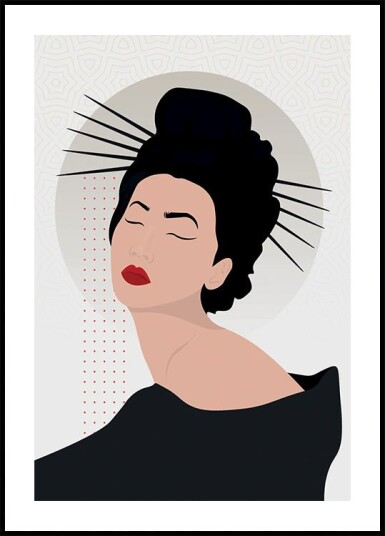 Graceful Geisha Plakat Plakat / 100x150cm Graceful Geisha Plakat Plakat / 100x150cm