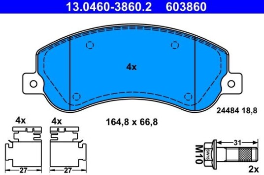 Bremseklosser ATE 13.0460-3860.2