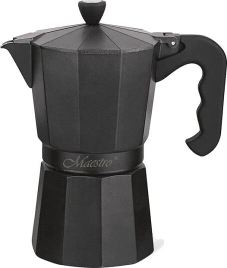 Maestro MR-1666-6 Espressokanne - 6 kopper - Svart