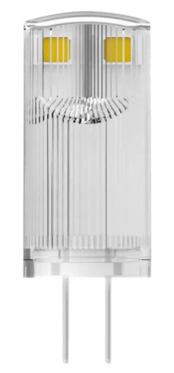 Ledvance Osram Pin 10 Led Form: T12 G4 0.9 W Ekvivalent Klasse F Varmt Hvitt Lys 2700 K Ledvance Osram Pin 10 Led Form: T12 G4 0.9 W Ekvivalent Klasse F Varmt Hvitt Lys 2700 K