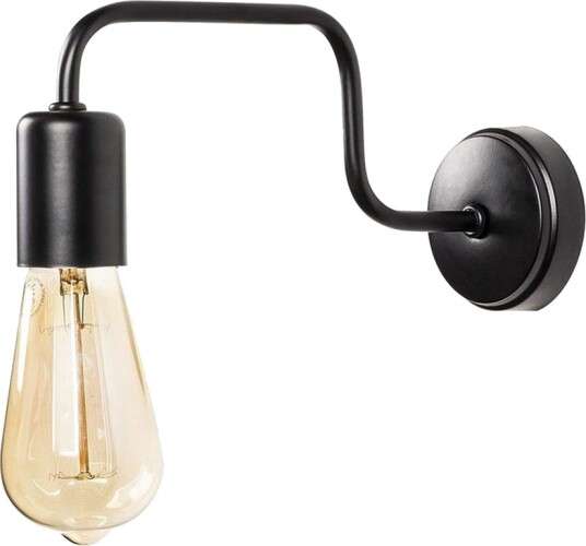 Vegg lampe Nymera Svart - Svart