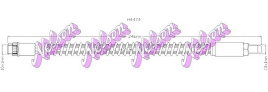 Bremseslange KAWE H4474 Bremseslange KAWE H4474