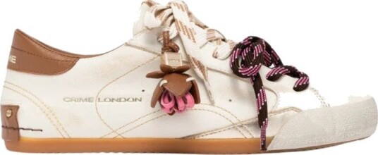 Crime London Dame Sko Hvit 39 EU,
