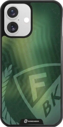 Phonecases3D iPhone 16 Färjestad BK 3D mobildeksel, svart