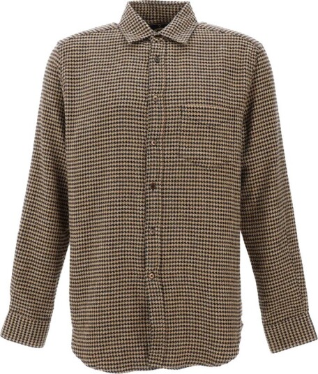 Portuguese Flannel, Herre, Skjorter, Brun, S,