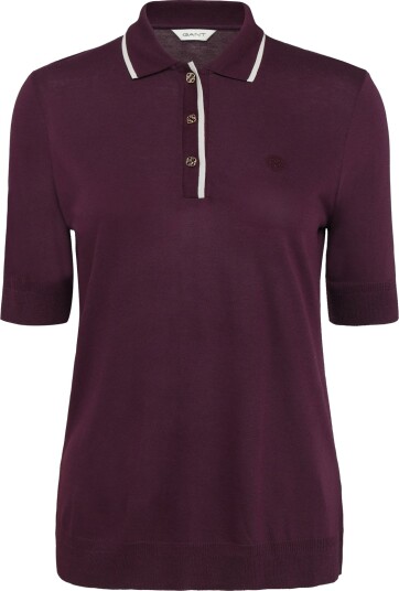 Gant Reg Seamless Ss Polo Burgundy XS