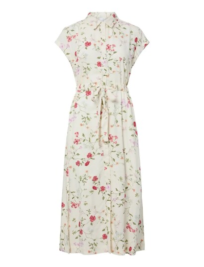 YAS Yasasina Cs Midi Belt Dress S. Noos Cream 42 YAS Yasasina Cs Midi Belt Dress S. Noos Cream 42