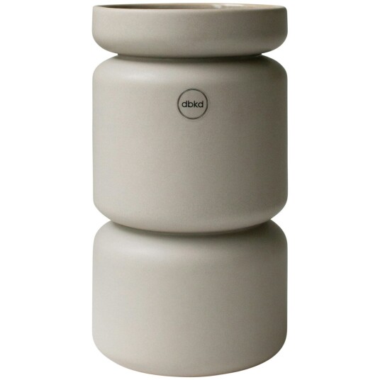 Dbkd Neck Vase Large Taupebrun