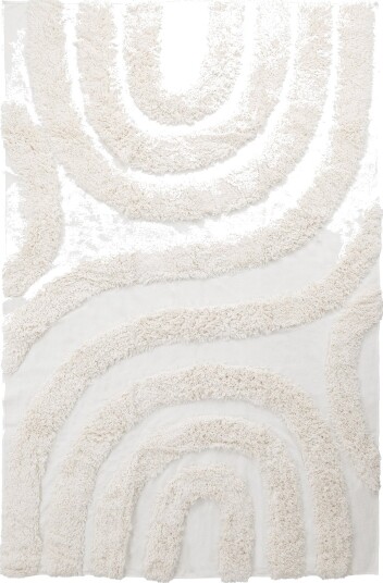 Ryetepper Sivota Natural Cotton Shaggy off white Størrelse: 160 x 230 cm