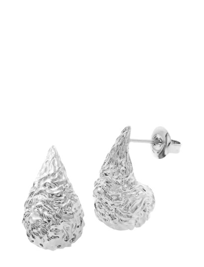 SISTIE Drops Earrings Steel Silver One Size SISTIE Drops Earrings Steel Silver One Size