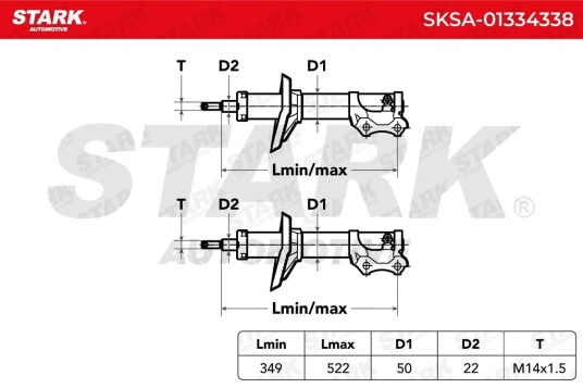 STARK SKSA 01334338 Støtdemper