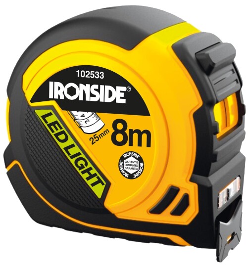 Ironside 102533 Målebånd 8 m Ironside 102533 Målebånd 8 m