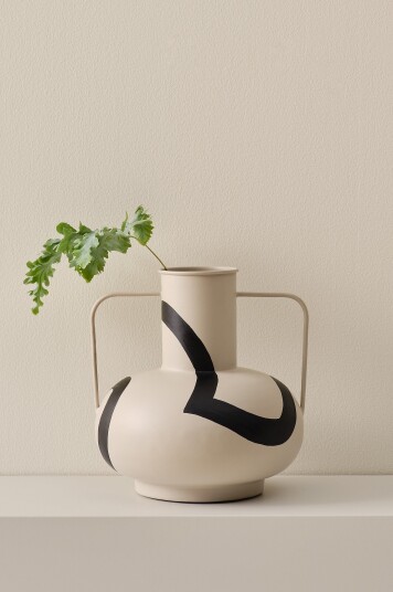 Jotex Vase Høyde 30 Cm Beige/svart VEGA 2071481010