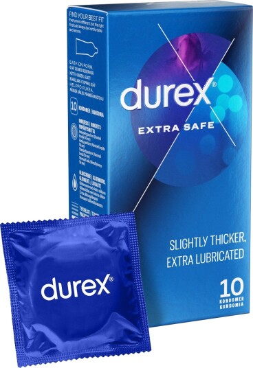 Durex Extra Safe Kondomer 10 Kondomer Durex Extra Safe Kondomer 10 Kondomer