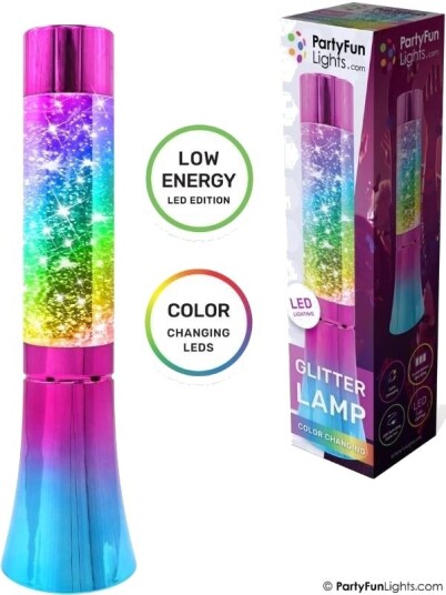 Partyfun Lights Led Glitterlampe Fargeskiftende Lys Partyfun Lights Led Glitterlampe Fargeskiftende Lys