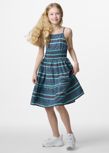 Seaside Miami Strap Dress Jr Blue Multi Flower 150 Skjørt Seaside Miami Strap Dress Jr Blue Multi Flower 150 Skjørt