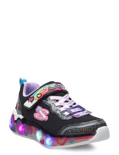 Skechers Girls Eternal Heart Lights Ton Of Love - Black - 31