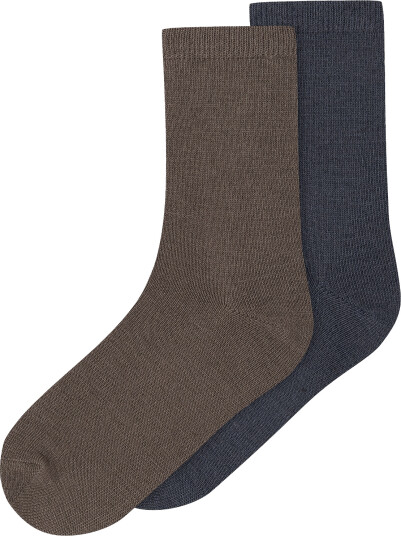 Name It Nkmwak Wo/Bl 2P Sock Brown 34 36