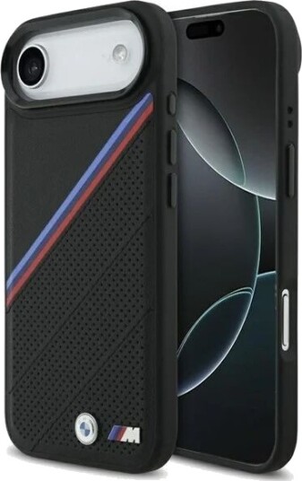 BMW M Tricolor Metal Logo MagSafe Case for iPhone 17 Air Black