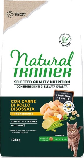 Natural Trainer Tørrfôr Selected Quality Nutrition Sterilised Sparepakke Kylling 2 X 1.25 kg
