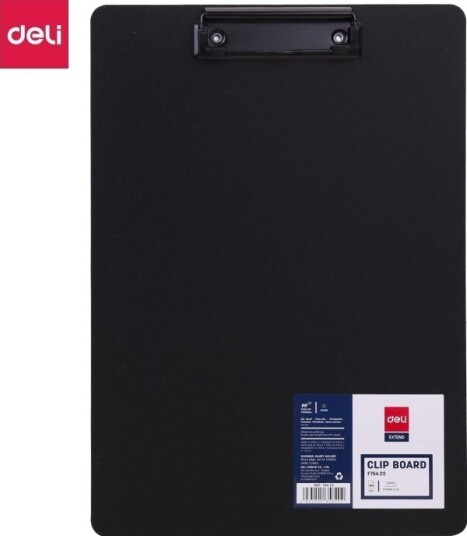 Deli Clipboard Deli F75422 A4 Svart Deli Clipboard Deli F75422 A4 Svart