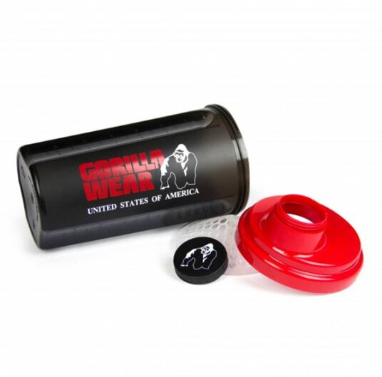 Gorilla Wear Shaker 700 ml, svart risteflaske Gorilla Wear Shaker 700 ml, svart risteflaske