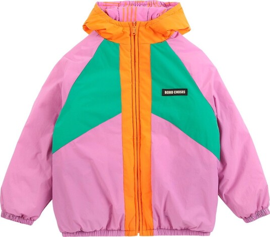 Bobo Choses Almost Moiré All Over Reversible Anorak   Pink   134