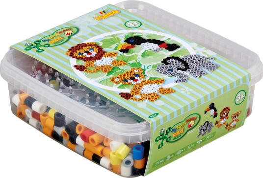 Hama Iron On Bead Set Maxi - Wild Animals 600pcs.