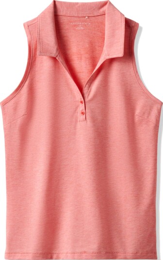 Travis Mathew Featherweight Active Golf pologenser dame Heather Porcelain Ro Medium