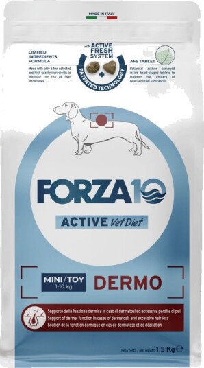 Forza10 Active Line Dog Tørrfôr Forza10 Active Line Mini Toy Dermo Sparepakke 3 X 1.5 kg