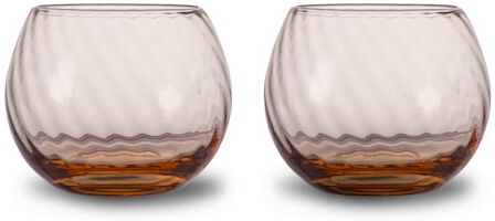Byon Opacity vannglass 22 cl 2-pk Fersken Byon Opacity vannglass 22 cl 2-pk Fersken