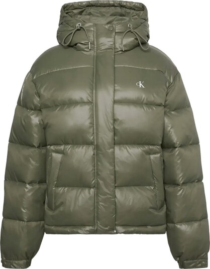 Calvin Klein Jeans Shine Mw Classic Puffer Khaki green L