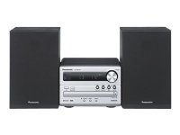 Panasonic SC-PM254 - Mikrosystem - 2 x 10 watt - sølv