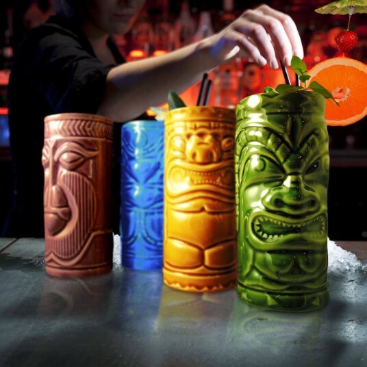 Mikamax Tiki Krus Sett - 4-pakning Mikamax Tiki Krus Sett - 4-pakning