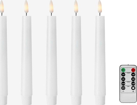 Markslöjd Stearinlys Wax 5stk 20cm Hvit