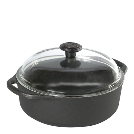 Skeppshult   Gryte rund med glasslokk 3L