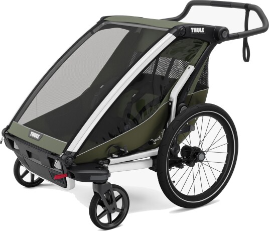 Thule Chariot Lite Double Sykkelvogn, Vintage Green Thule Chariot Lite Double Sykkelvogn, Vintage Green