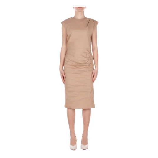 Pinko Dame Kjoler Beige L,