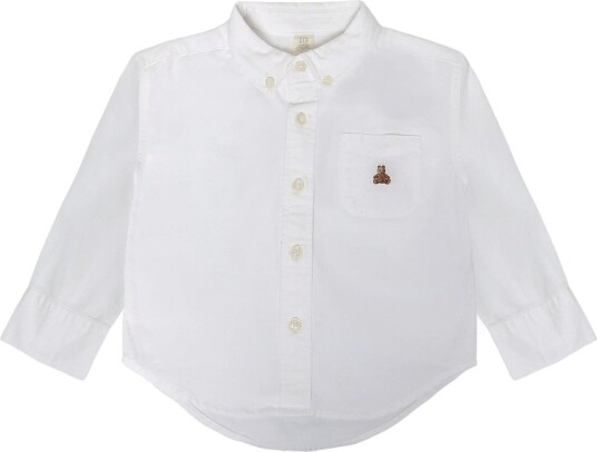 GAP Oxford Woven Top From The Gap Collection WHITE V2 GLOBAL 98